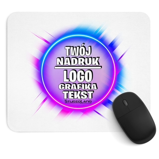 Podkładka pod mysz z Dowolnym Nadrukiem Zdjęciem Napisem Grafiką Logo Okrągła Prostokątna